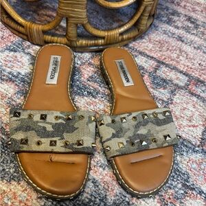 Steve Madden Camouflage Studded Sandals